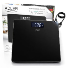 Bathroom scale ADLER AD 8194b rechargeable USB-C Black