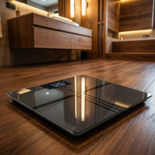 Bathroom scale ADLER AD 8194s STRIPES rechargeable USB-C Black Bathroom scale ADLER AD 8194s STRIPES rechargeable USB-C Black