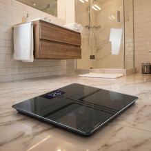 Bathroom scale ADLER AD 8194s STRIPES rechargeable USB-C Black Bathroom scale ADLER AD 8194s STRIPES rechargeable USB-C Black