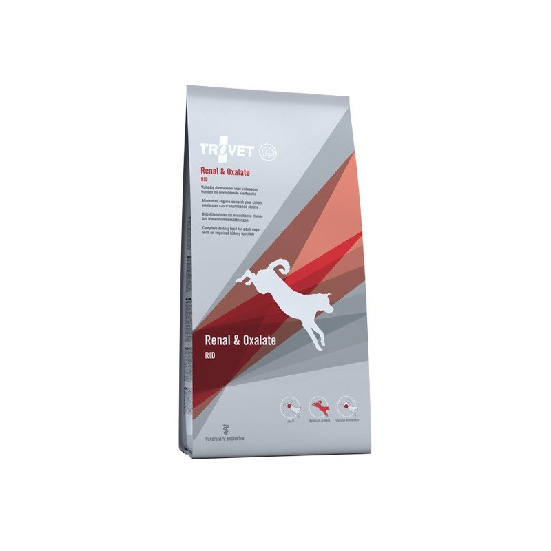 TROVET Renal &amp; Oxalate RID - dry dog food - 3kg
