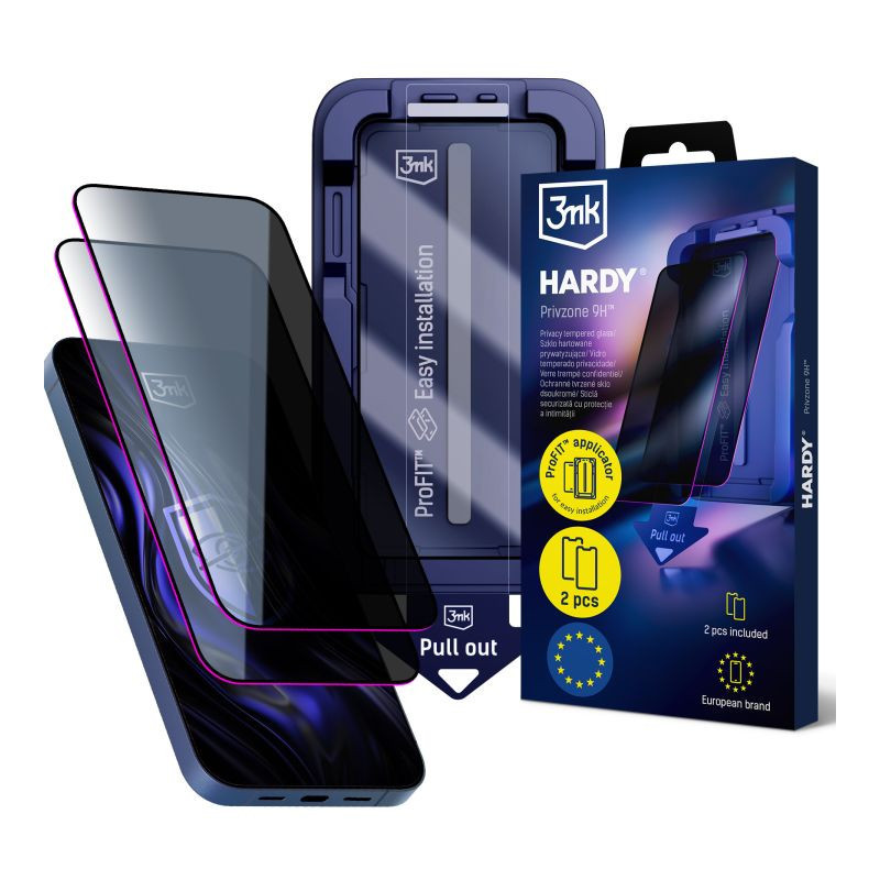 3mk Hardy Privzone 9H - Apple iPhone 15 Pro