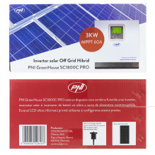 Solar inverter PNI GreenHouse SC1800C PRO 3KW 13A 3000VA, 24V, MPPT 60A, Off Grid Pure Sine Hybrid