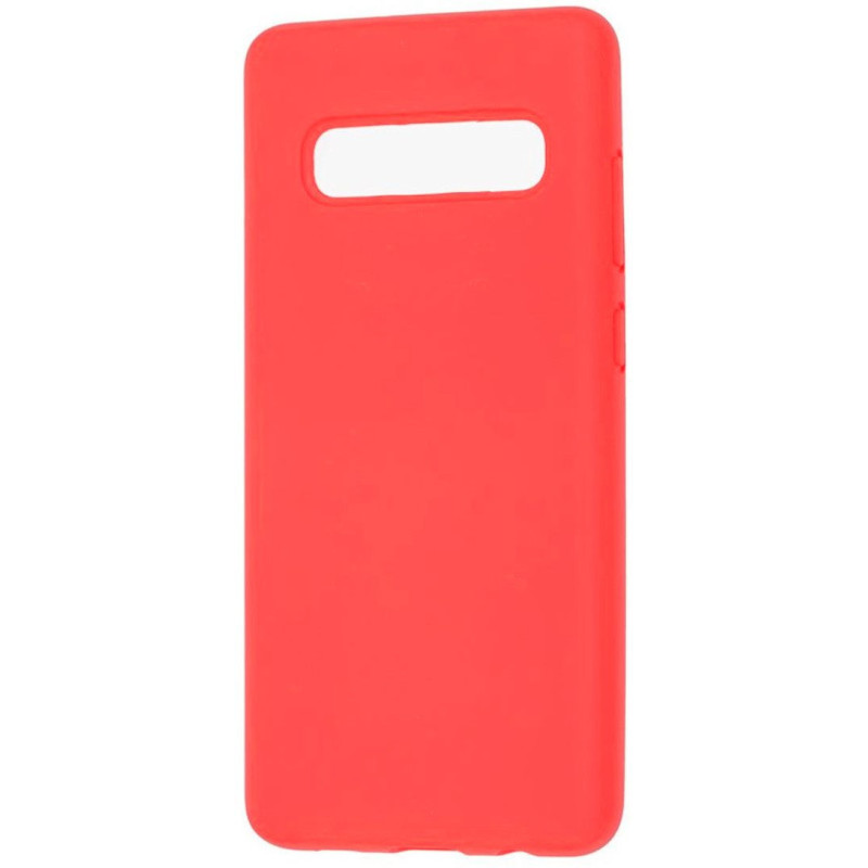 „Evelatus“ „Samsung Galaxy S10 Plus“ nano silikoninis dėklas, minkštas lietimui, raudonas, TPU, su minkštu lietimui jaut