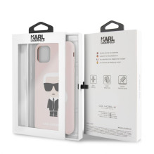 Karl Lagerfeld Apple iPhone 11 Pro Max Silicone Fullbody Ikonic Pink Pink Karl Lagerfeld Apple iPhone 11 Pro Max Silicone Fullbody Ikonic Pink Pink