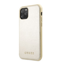 Guess Apple iPhone 11 Pro Iridescent PU Leather Hard Case Gold Guess Apple iPhone 11 Pro Iridescent PU Leather Hard Case Gold