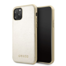 Guess Apple iPhone 11 Pro Iridescent PU Leather Hard Case Gold Guess Apple iPhone 11 Pro Iridescent PU Leather Hard Case Gold