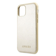 Guess Apple iPhone 11 Pro Iridescent PU Leather Hard Case Gold Guess Apple iPhone 11 Pro Iridescent PU Leather Hard Case Gold