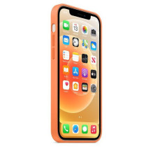 Apple Silicone Case with MagSafe for iPhone 12 mini Kumquat