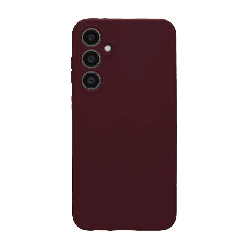 „Evelatus“ „Samsung Galaxy S24 Premium“ minkštas silikoninis dėklas, slyvų spalvos