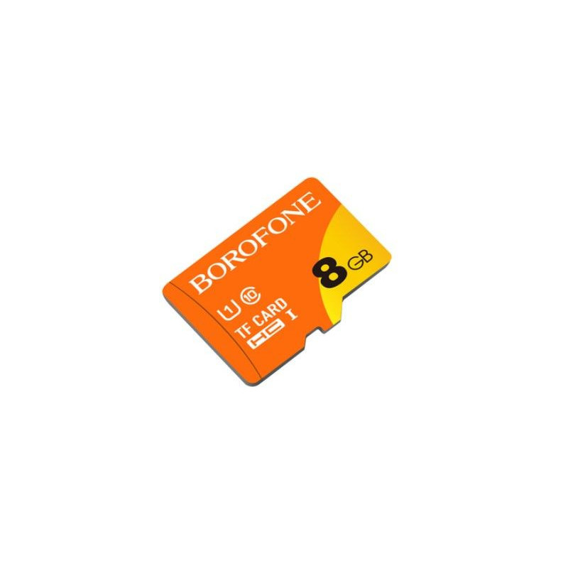 „Borofone“ atminties kortelė 8 GB SDHC CLASS10 75 MB / S MICROSD