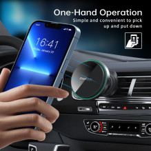 Choetech Choetech T204-F magnetic car holder with 15W wireless charging - black