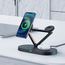 Acefast Acefast 15W Qi Wireless Charger for iPhone (with MagSafe), Apple Watch and Apple AirPods Stand Holder Magnetic H Acefast Acefast 15W Qi Wireless Charger for iPhone (with MagSafe), Apple Watch and Apple AirPods Stand Holder Magnetic H