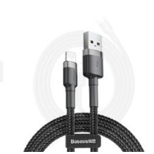 Baseus Apple CAFULE CABLE - USB TO LIGHTNING - 2.4A 1 METER Black