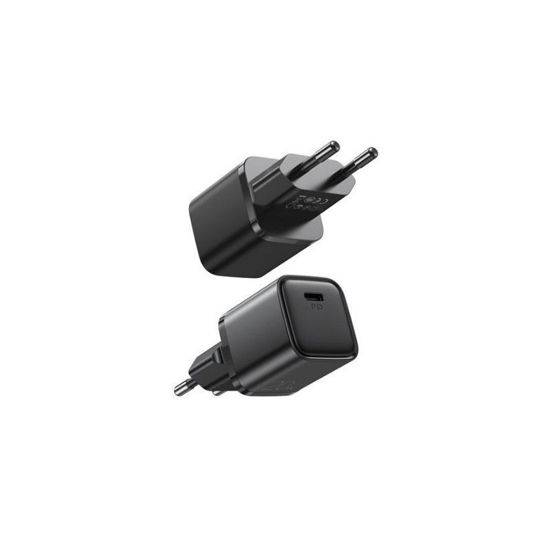 Joyroom Fast wall charger USB Type C 20W Power Delivery Quick Charge 3.0 AFC black (L-P202 Black