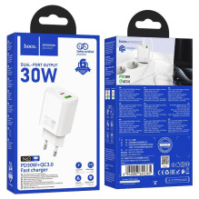 Hoco N63 Gentle PD30W+QC3.0 charger(EU) White