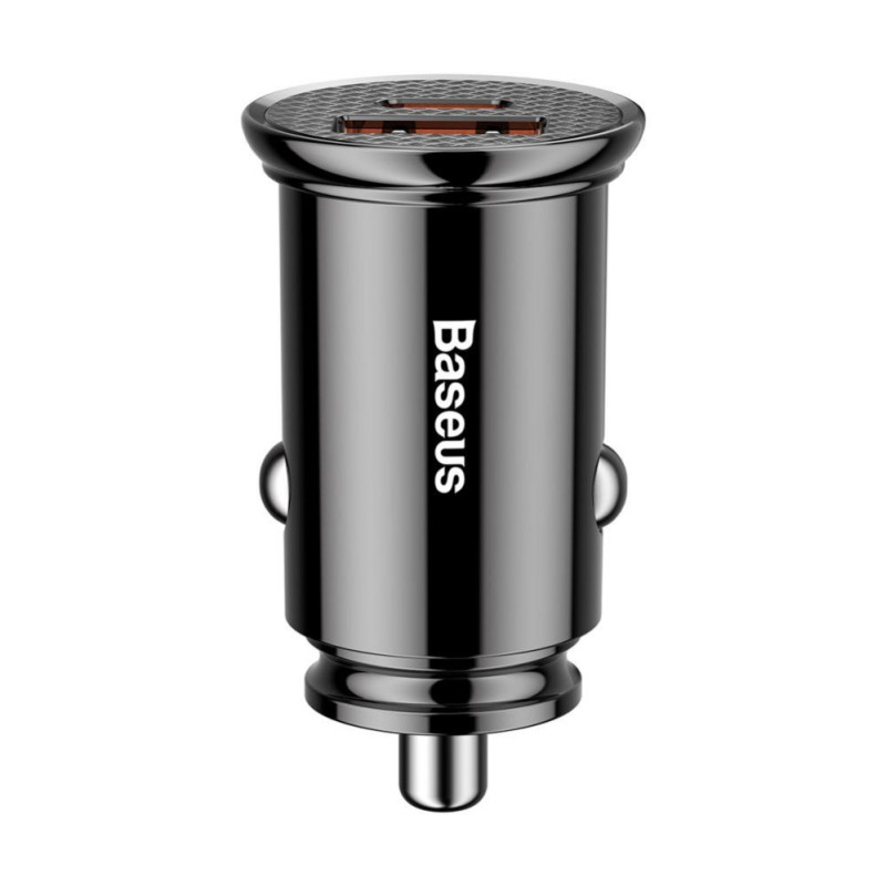 Baseus Baseus Circular PPS smart car charger with USB Quick Charge 4.0 QC 4.0 and USB-C PD 3.0 SCP ports black (CCALL-YS