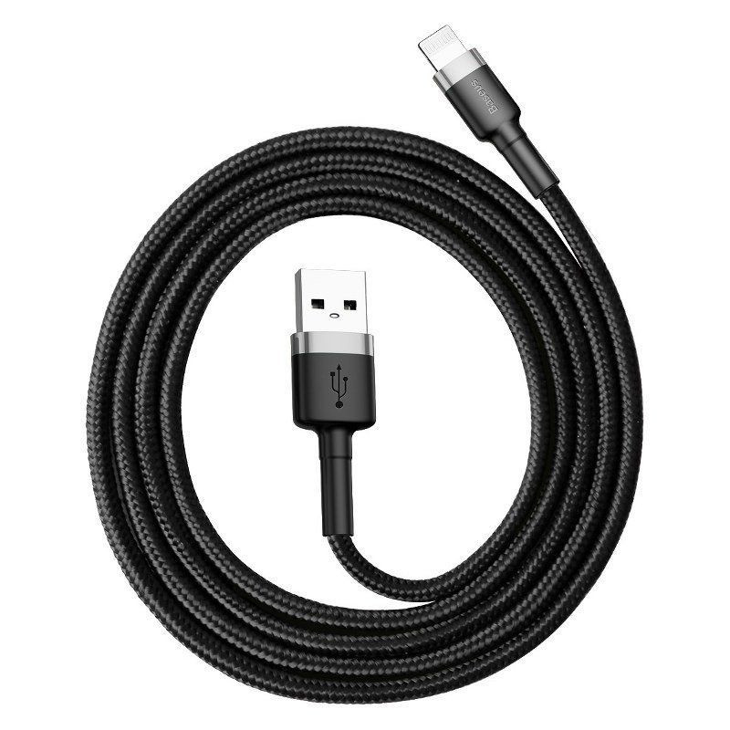 Baseus Baseus Cafule USB Lightning Cable 2,4A 1m (Gray+Black)