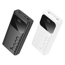 „Hoco J144A Hymn“ išorinė baterija (30000mAh) USB-A1 / USB-A2: 5V / 2A - USB-C / Micro: 5V / 2A, balta