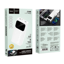 „Hoco J144A Hymn“ išorinė baterija (30000mAh) USB-A1 / USB-A2: 5V / 2A - USB-C / Micro: 5V / 2A, balta
