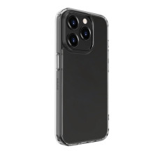 „Evelatus“ apsauginis silikoninis dėklas „Apple iPhone 15 Pro“, atsparus smūgiams, TPU, permatomas, karinis