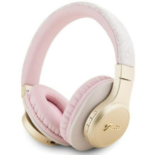 Guess PU Leather 4G Script Logo BT5.3 Stereo Headphone Pink