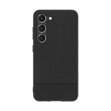 iLike Samsung Galaxy S23 Plastic Leather Back Cover Black iLike Samsung Galaxy S23 Plastic Leather Back Cover Black