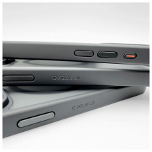 „Evelatus“ „Apple iPhone 15 Pro Max Hybird“ dėklas su „Magsafe PC+TPU“ stikliuku, juodas „Evelatus“ „Apple iPhone 15 Pro Max Hybird“ dėklas su „Magsafe PC+TPU“ stikliuku, juodas