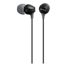 „Sony EX“ serijos MDR-EX15LP į ausis įdedamos, juodos