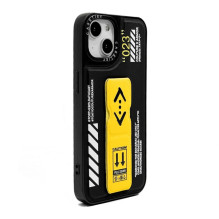 iLike Apple iPhone 15 Pro madingas odinis stovas, juodas