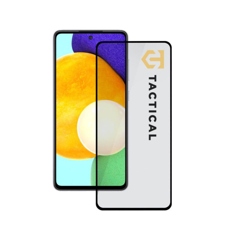 Taktinis - Taktinis stiklinis apsauginis dėklas 5D, skirtas „Samsung Galaxy A52 / A52 5G / A52s 5G / A53 5G“, juodas