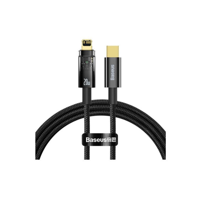 Baseus Explorer Series cable USB Type C - Lightning 20W 1m Black