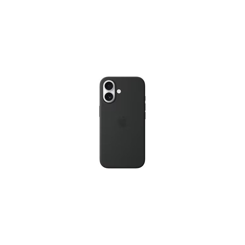 Apple - iPhone 16 Silicone Case with MagSafe - Black
