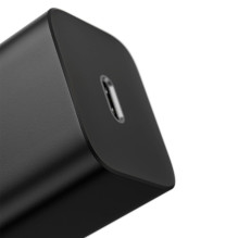 Baseus Baseus Super Si 1C fast charger USB Type C 20W Power Delivery + USB Type C - Lightning cable 1m black (TZCCSUP-B0 Baseus Baseus Super Si 1C fast charger USB Type C 20W Power Delivery + USB Type C - Lightning cable 1m black (TZCCSUP-B0