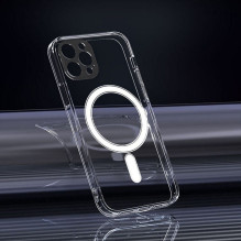 iLike Apple Case for iPhone 16 PRO Clear Mag Cover (STR) compatible with MagSafe transparent