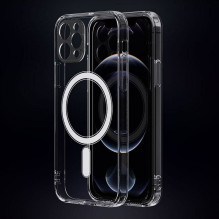 iLike Apple Case for iPhone 16 PRO Clear Mag Cover (STR) compatible with MagSafe transparent