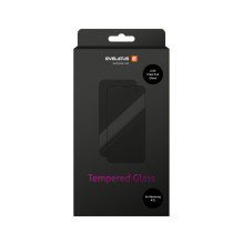 „Evelatus Samsung Galaxy A72 4G / A72 5G 2.5D“ pilnai apsaugotas antistatiniu stikliuku su „Japan Glue Glass“