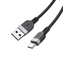Hoco X109 Energy silicone charging data cable Type-C(L 1M) Black