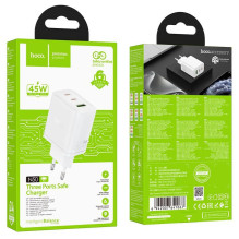 Hoco N50 Scenery PD45W(2C1A) charger(EU) White