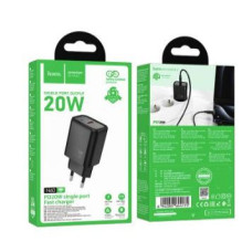 Hoco N60 Gentle single port PD20W charger(EU) Black Hoco N60 Gentle single port PD20W charger(EU) Black