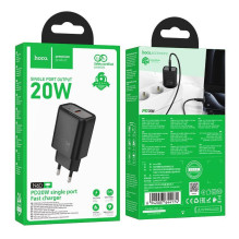 Hoco N60 Gentle single port PD20W charger(EU) Black Hoco N60 Gentle single port PD20W charger(EU) Black