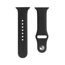 Evelatus Evelatus Apple Watch 42 / 44 / 45mm Silicone Loop Watch Straps (140mm M / L) Black