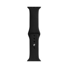 „Evelatus Evelatus Apple Watch 42 / 44 / 45 mm“ silikoninės kilpos laikrodžio dirželis (140 mm M / L) juodos spalvos „Evelatus Evelatus Apple Watch 42 / 44 / 45 mm“ silikoninės kilpos laikrodžio dirželis (140 mm M / L) juodos spalvos