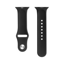 Evelatus Evelatus Apple Watch 42 / 44 / 45mm Silicone Loop Watch Straps (140mm M / L) Black
