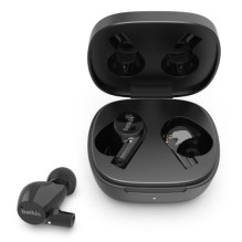 „Belkin True Earbuds SOUNDFORM RISE“ į ausis įkišamos, belaidės, juodos „Belkin True Earbuds SOUNDFORM RISE“ į ausis įkišamos, belaidės, juodos