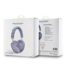 Guess Gcube Metallic Script Logo Bluetooth Purple