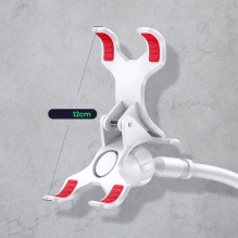 Ugreen Ugreen universal holder stand phone holder tablet (up to 12cm wide) tripod lazy holder with flexible arm white (3 Ugreen Ugreen universal holder stand phone holder tablet (up to 12cm wide) tripod lazy holder with flexible arm white (3