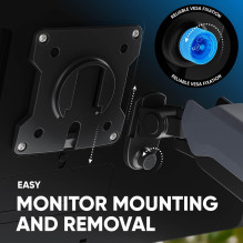 MONITOR ACC DESK MOUNT / 17-45" GRAPHITE G95-G ONKRON