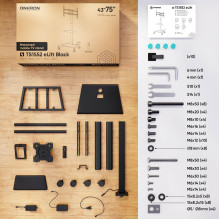 TV SET ACC MOBILE STAND / 43-75" / BLACK TS1552E-B ONKRON TV SET ACC MOBILE STAND / 43-75" / BLACK TS1552E-B ONKRON