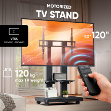 TV SET ACC MOBILE STAND / 50-120 / BLACK TS2811E-B ONKRON TV SET ACC MOBILE STAND / 50-120 / BLACK TS2811E-B ONKRON