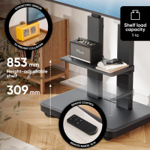 TV SET ACC MOBILE STAND / 50-120 / BLACK TS2811E-B ONKRON TV SET ACC MOBILE STAND / 50-120 / BLACK TS2811E-B ONKRON